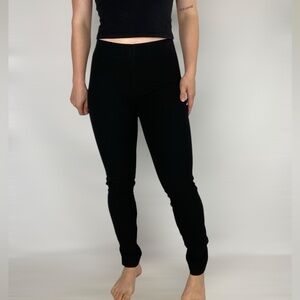 JOSEPH Bagardine Stretch Legging in Black Mid Rise Skinny‎ Fit